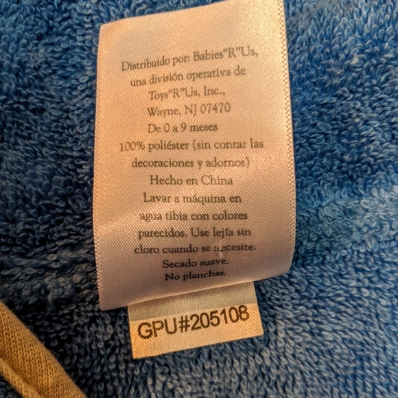 Koala baby hooded robe with booties 0-9m - Picture 8 of 8